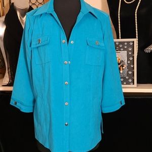 JM Collection button up blouse/jacket P/L